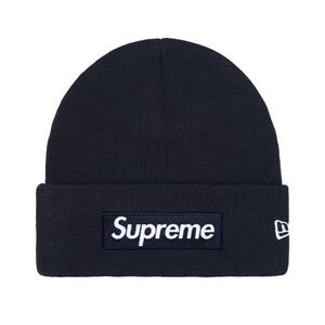 Supreme New Era Box Logo Beanie ‘Navy’